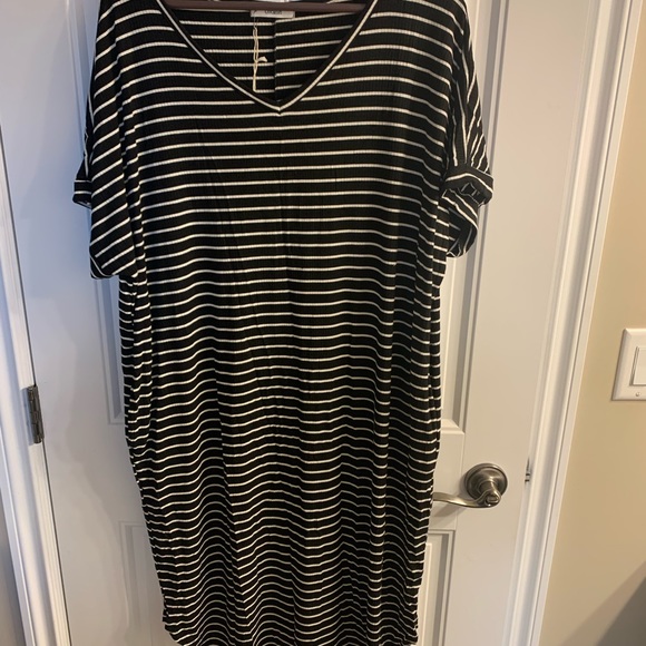 Striped Pinkwish maternity dress - Picture 3 of 3